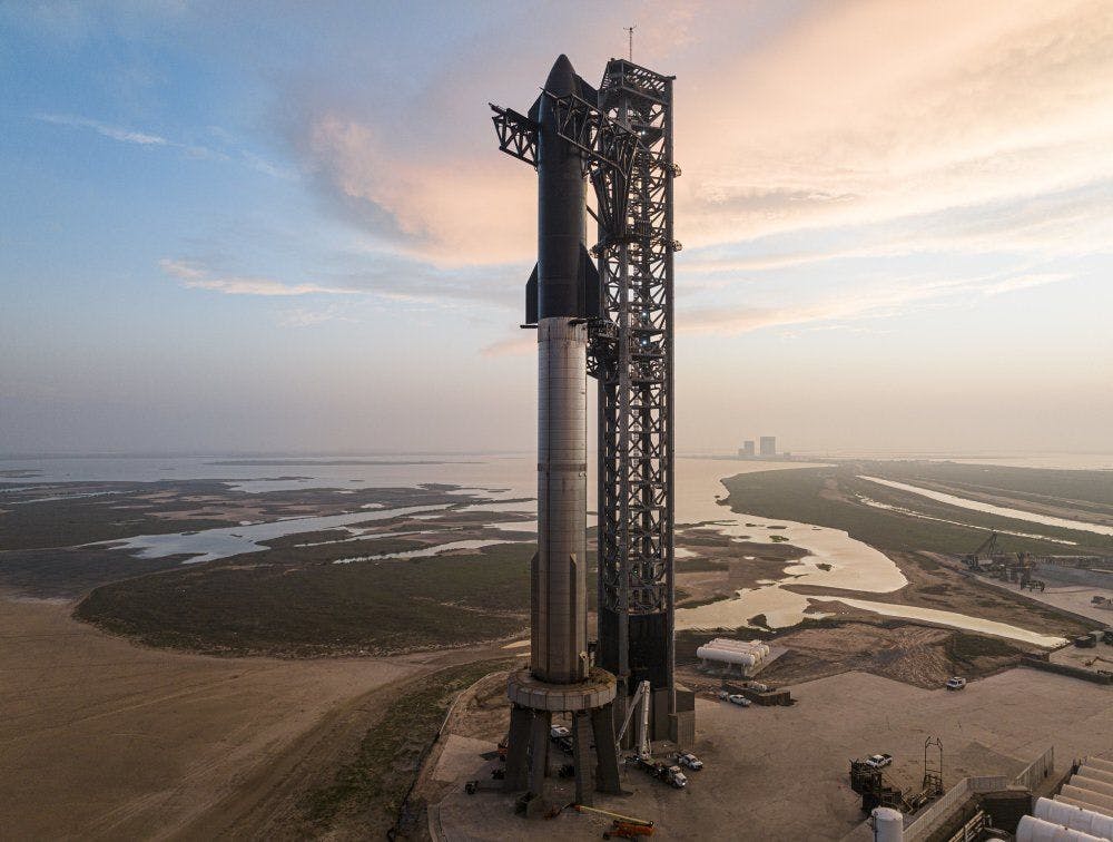 The featured image for a post titled "SpaceX’s Starship Rocket Is Essential for America’s Space Ambitions"